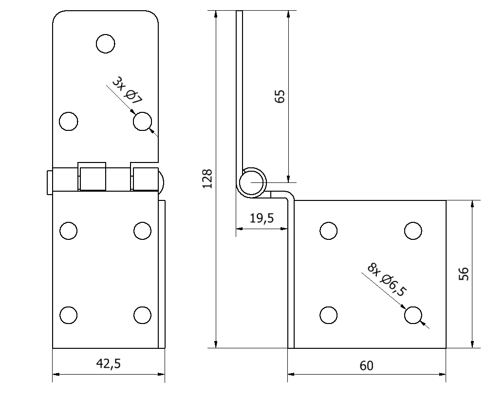 Eckscharnier AZ-00026-C00