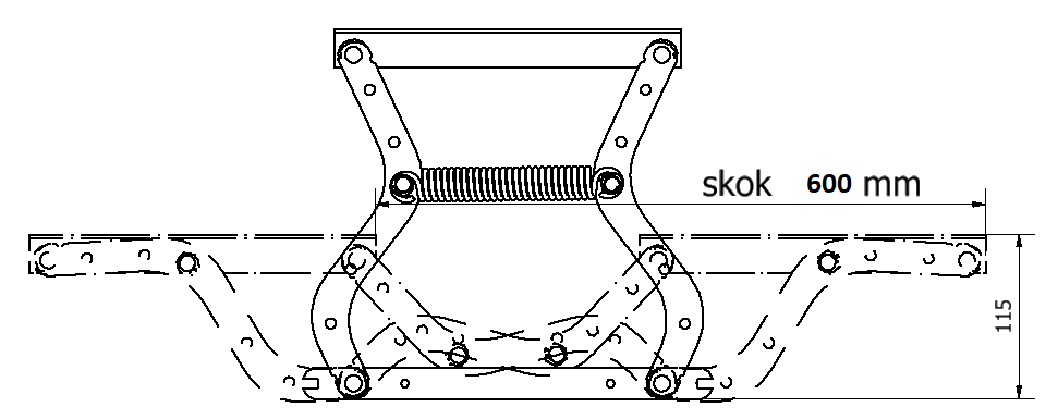 Bettlift MOS 600 Zeichnung